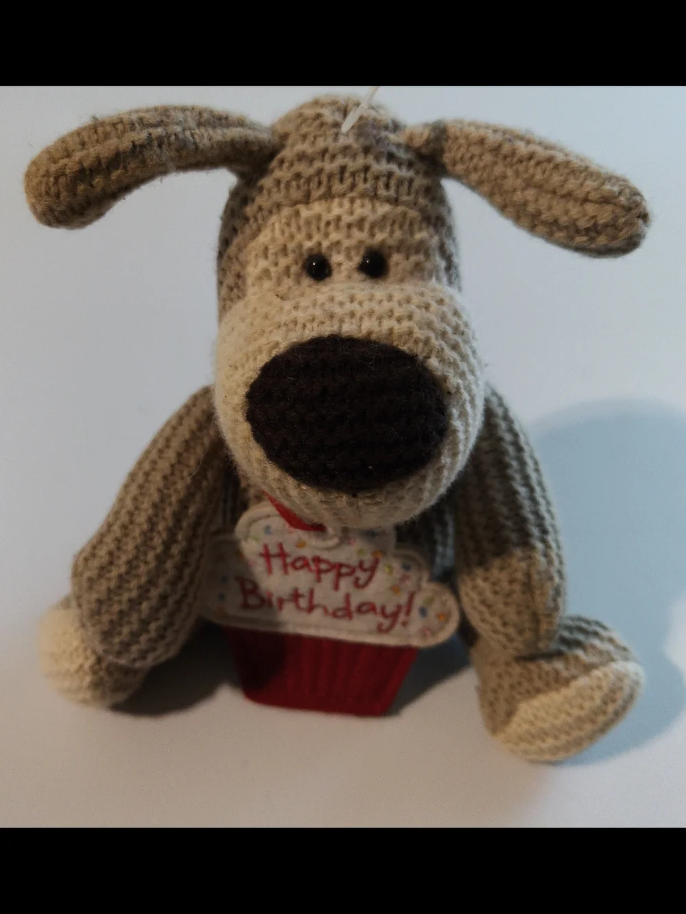 Boofle knitted dog